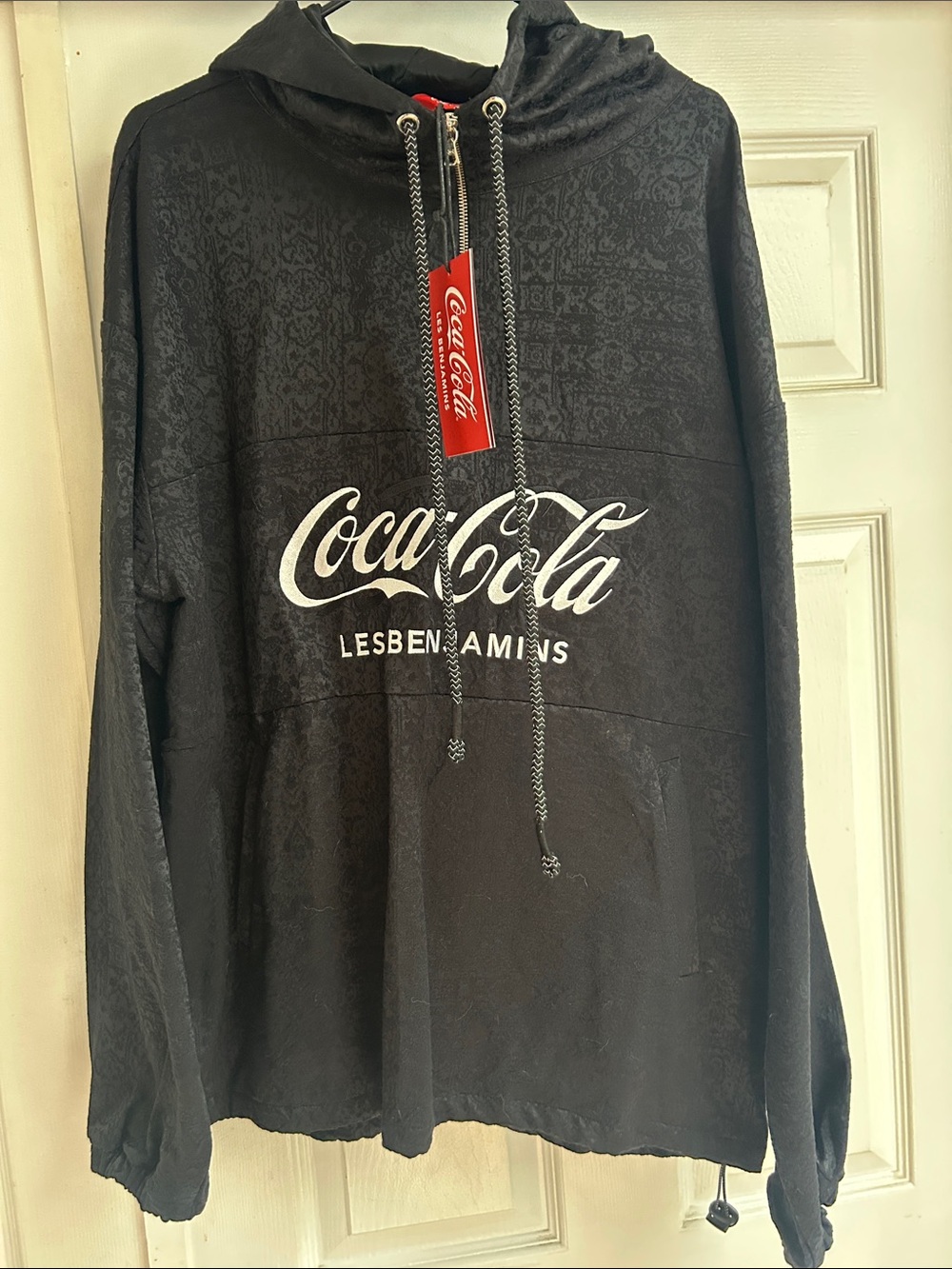 Les Benjamin’s Coca Cola Black Pullover Hoodie Jacket